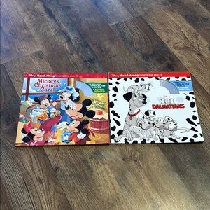 Disney Storybook and CD Set - Red and White Covers